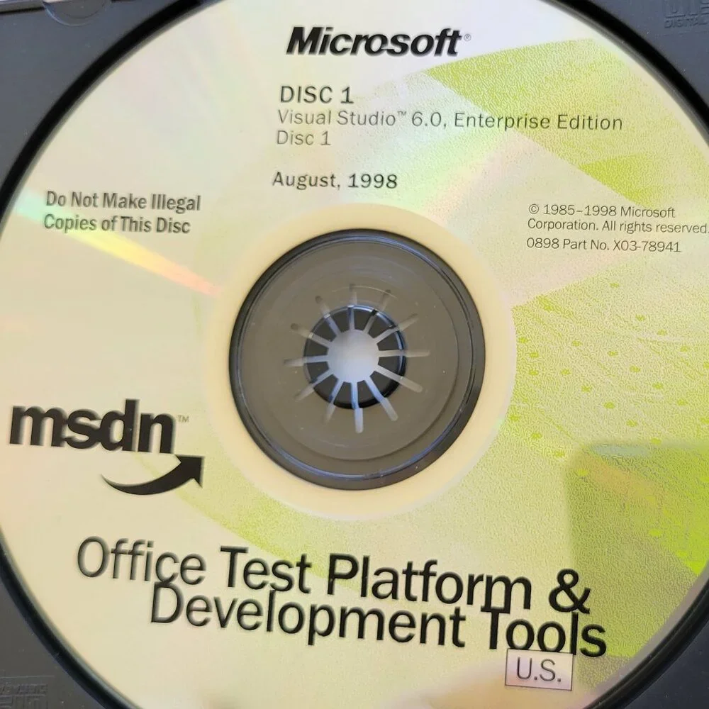 Vintage - Microsoft Visual Studio 6.0 Enterprise Edition